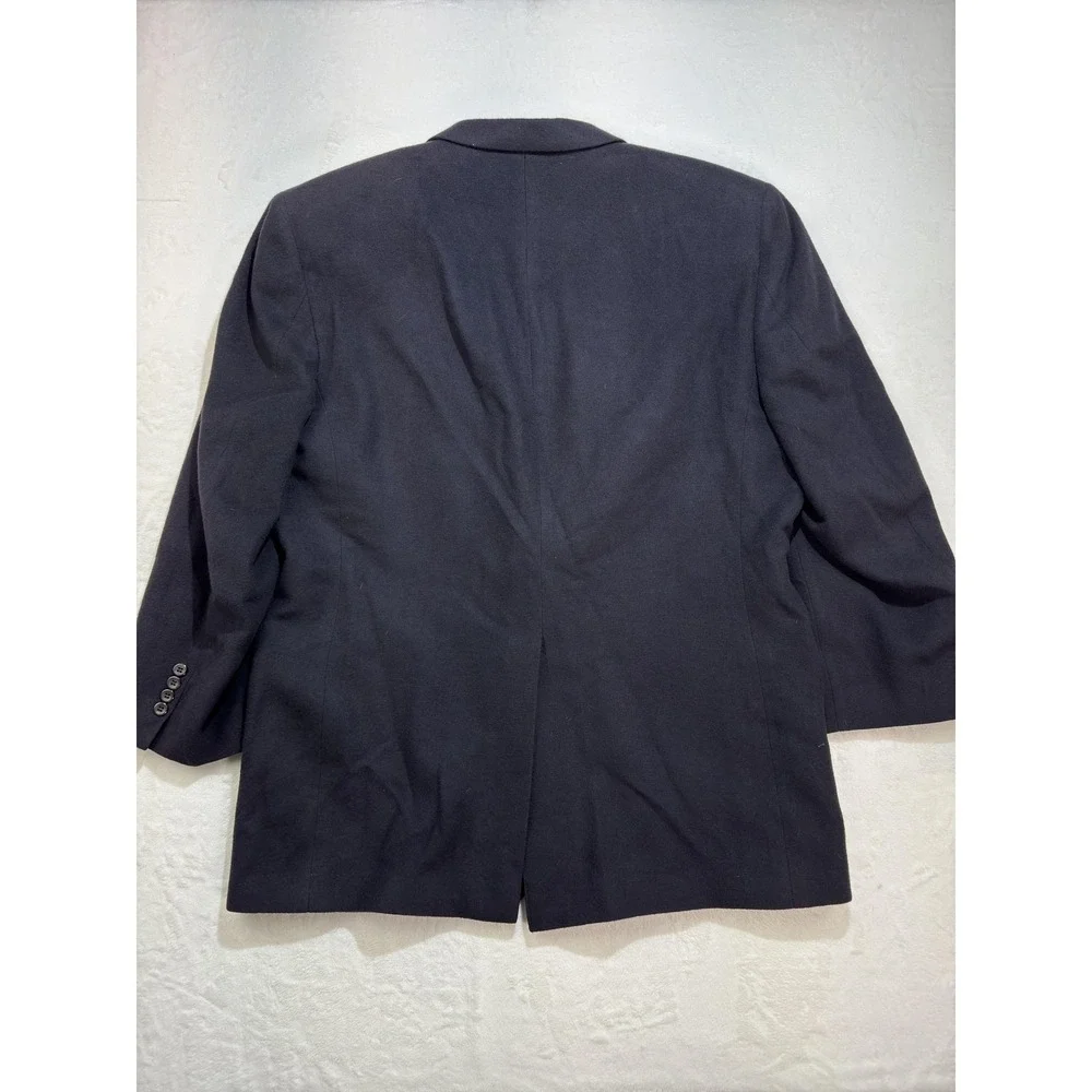 Jos A Bank Blazer Mens‎ 48 Long Black Camel Hair Tweed Sport Coat Made USA